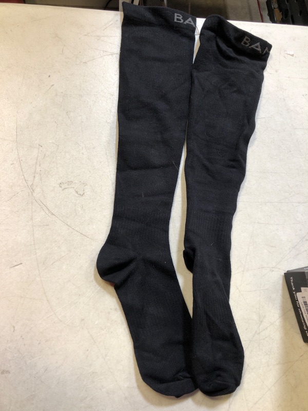 Photo 1 of 1 pair large black compression socks