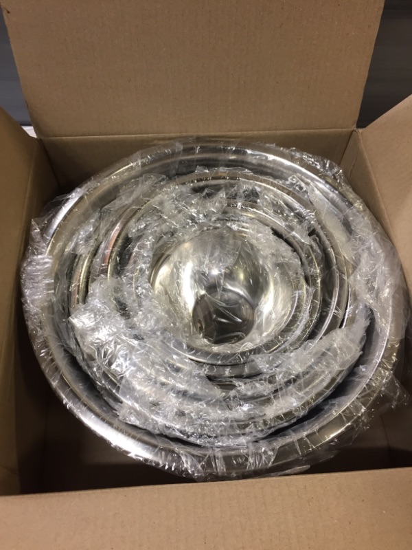Photo 1 of 6 PCS STAINLESS STEEL BOWL SET