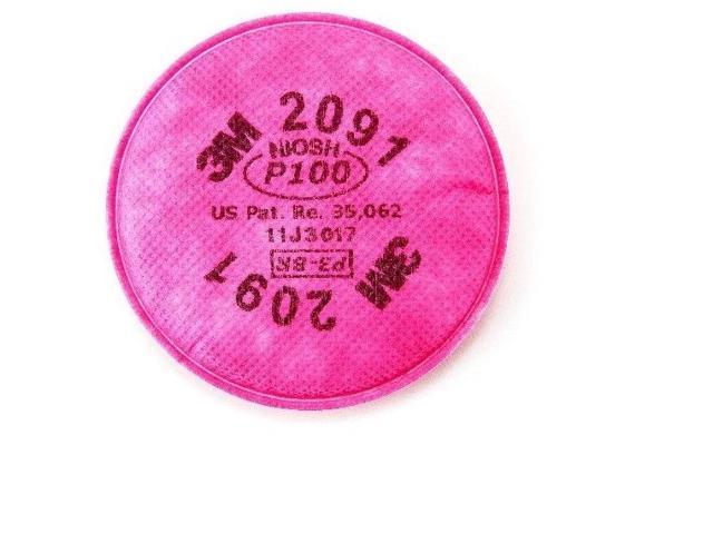 Photo 1 of 3M 07000 P100 Particulate 2091 Filter - 1 pair