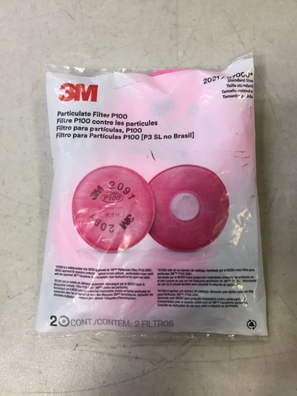 Photo 2 of 3M 07000 P100 Particulate 2091 Filter - 1 pair