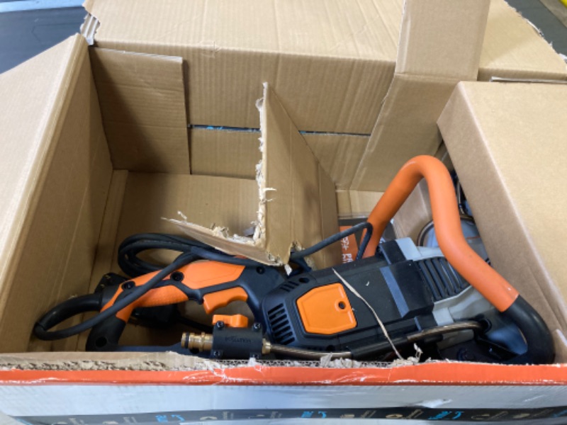 Photo 1 of EVOLUTION POWER TOOL  12" ELECTRIC CONCRETE SAW WITH DUST SUPPRESSION 