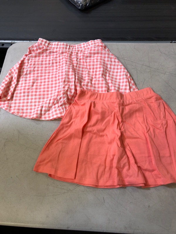 Photo 1 of 2 PCK GIRLS 5T SKIRTS WITH BUILT IN SHORTS