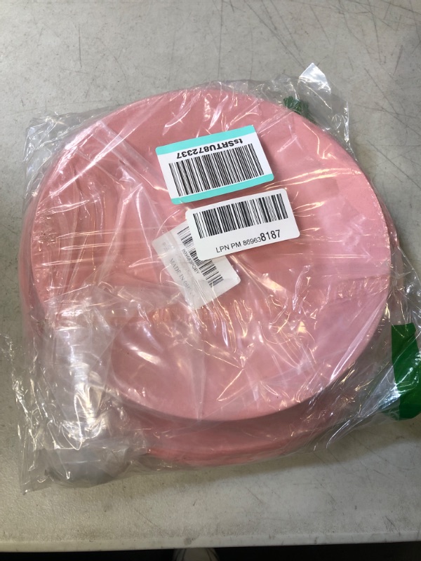 Photo 1 of 10 PCS PINK PLASTIC PLATES 