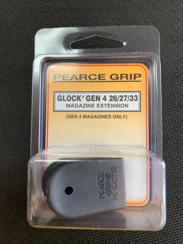 Photo 1 of Pearce Grip PG-G42733 for GLOCK GEN 4 G26, G27, G33 Magazine Extension Plus Extension GEN 4.