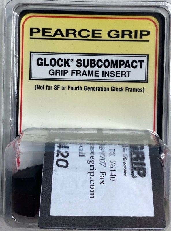 Photo 1 of Pearce Grips PG-GFI Frame Insert for Mid and Full Size Glock (Pre-Gen 4) Frames Black