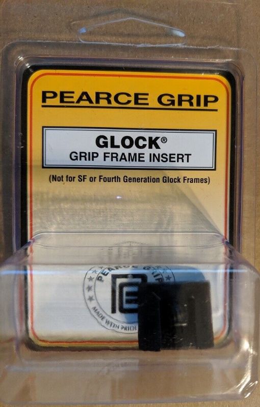 Photo 1 of Pearce Grips PG-GFI Frame Insert for Gen 1-3 Glock 17/19/20/21/22/23/31/32/34/35 PG-GFI Mid and Full Size Glock (Pre-Gen 4) Frames Black