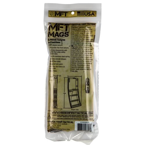 Photo 1 of MFT Mission First Tactical 30 Round 5.56 NATO Polymer Magazine, Black – SCPM556BAG-BL