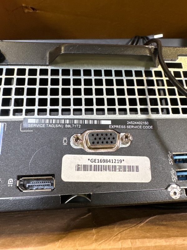 Photo 1 of Dell Desktop with Keyboard and Mouse -- unable to Test -- usb port on the frontside is disassembled 