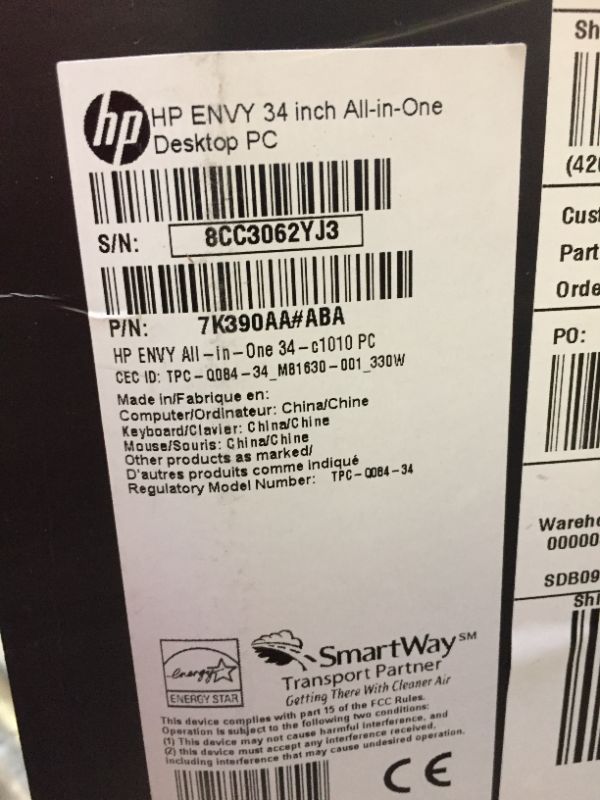 Photo 4 of HP Envy 34 inch All-in-One Desktop PC, WUHD Display, Intel Core i5-12400, 16 GB RAM, 512 GB SSD, NVIDIA GeForce GTX 1650 Graphics, Windows 11 Home, 34-c1010 (2023),Silver 12th gen i5