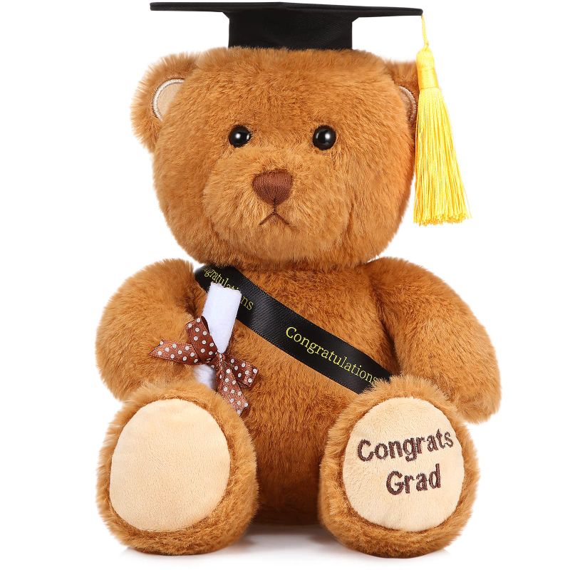 Photo 1 of 2023 Graduation Gifts for Her 11 Inch Graduation Plush Bear Toy with Blue Hat Congrats Grad for Nurse Kindergarten Elementary High School College Class of 2023 (Hold Diploma)
GLUE ON ACCESSORIES COMING UNDONE 