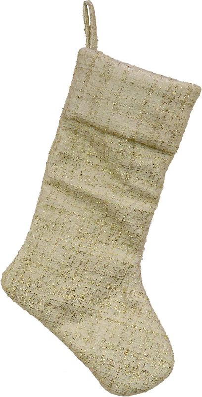 Photo 1 of 2 pack National Tree Company HGT63-PS21384 Stocking, Ivory
