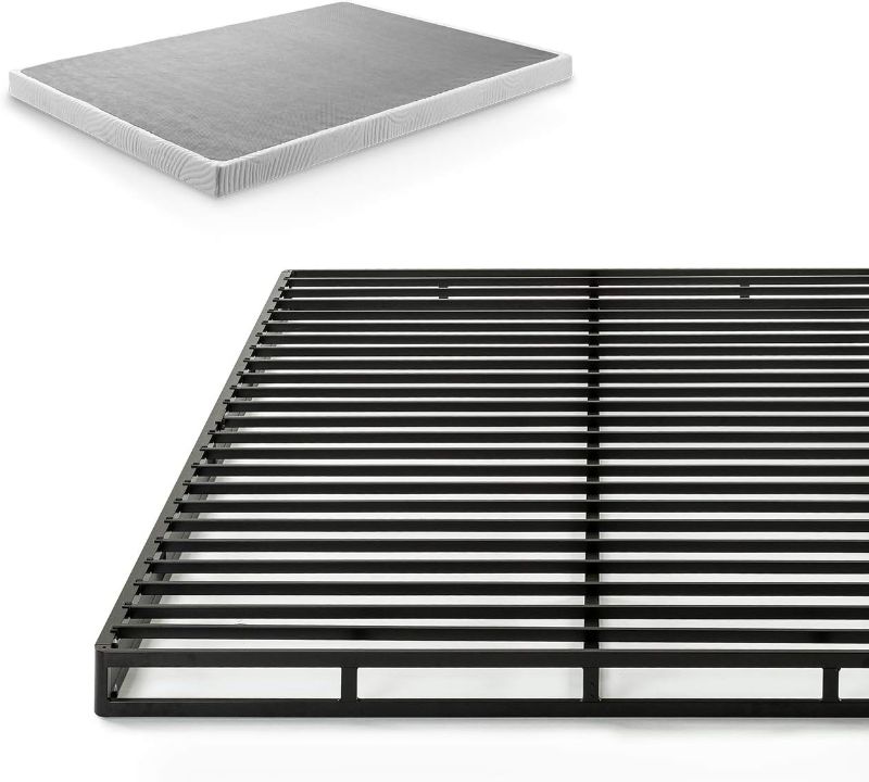 Photo 1 of Zinus Quick Lock Metal Box Spring / 4 Inch Mattress Foundation/Strong Metal Structure, Full 