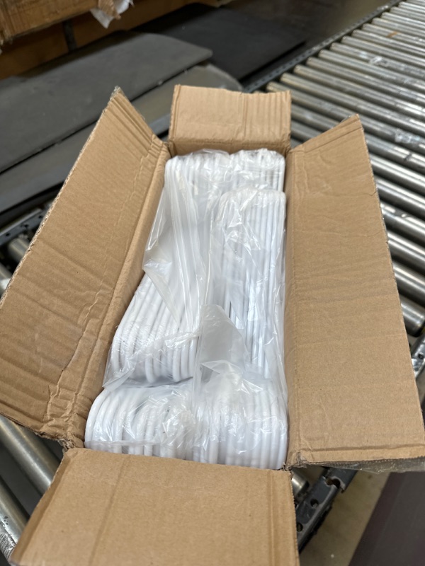 Photo 1 of 50 White Plastic Hangers 