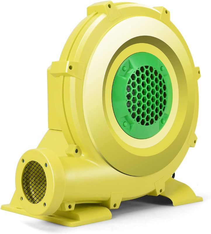 Photo 1 of 950W Bounce House Blower, Pump Fan Commercial Inflatable Bouncer Blower, Air Blower for Inflatables, Perfect for Inflatable Bounce House, Waterslides (950 Watt 1.25HP) Yellow
