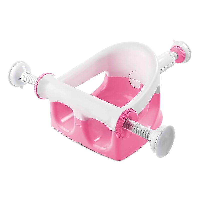 Photo 1 of  Bath Seat for Sit-Up Baby Bathing, Backrest for Assisted Sitting, Easy Setup & Storage, Pink