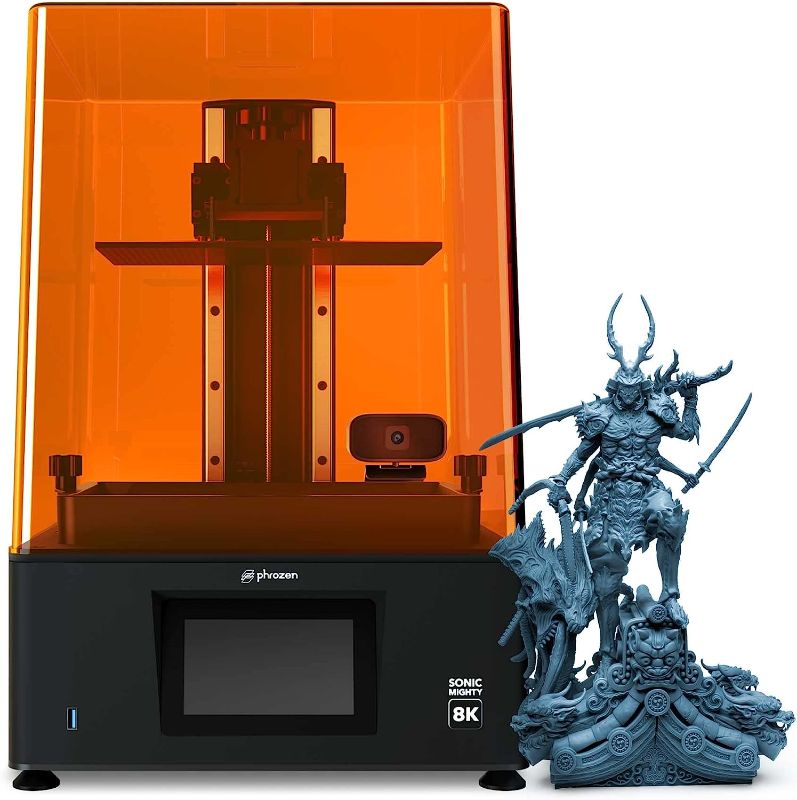 Photo 1 of Phrozen Sonic Mighty 8K LCD Resin 3D Printer, Monochrome/Mono LCD Screen, Mass-Produce 3D Printed Models with Ultra-high 8K Resolution, L21.8 x W12.3 x H23.5 Printing Volume
