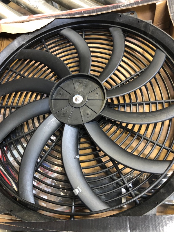 Photo 2 of 
16" Black Electric Radiator Cooling Fan Wide 