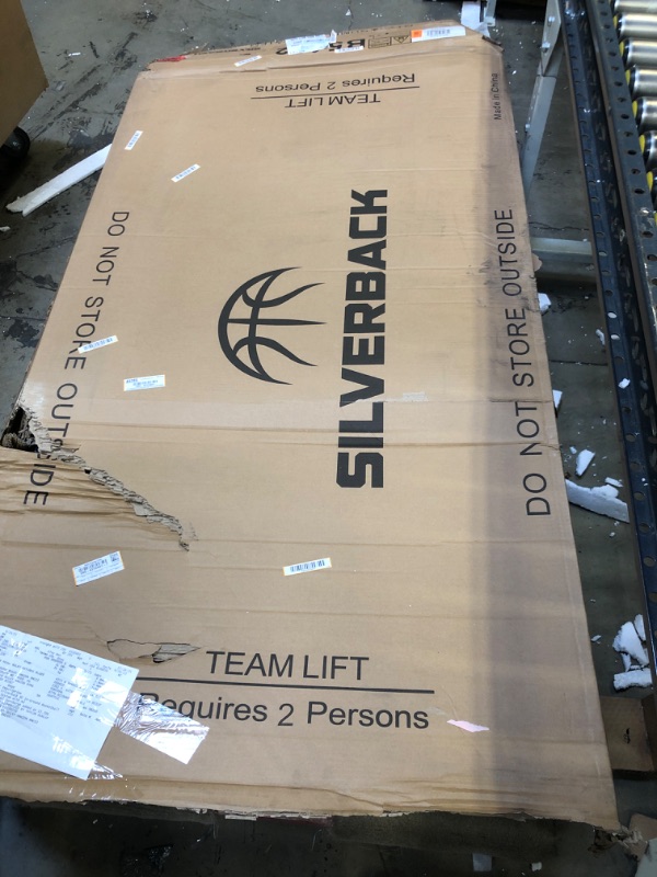 Photo 1 of Silverback 60" In-Ground Basketball System & LED Basketball Hoop Light Illuminates Backboard, Rim, and Court and Fits Square Silverback and Goaliath In-Ground Hoops