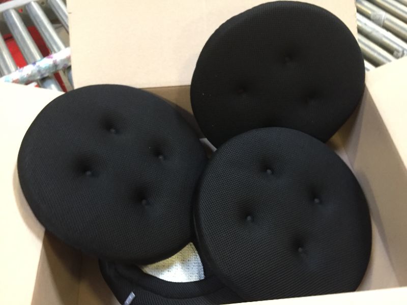 Photo 1 of 4 pack foam stool cushion black