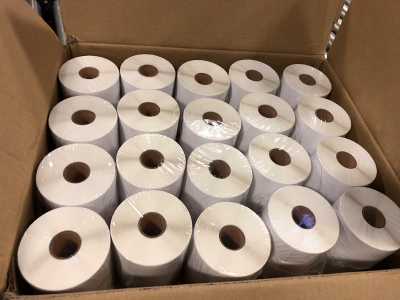 Photo 2 of L LIKED 20 Rolls of 4" x 6" Direct Thermal Shipping Labels with 250 Labels/Roll - Compatible Zebra 2844 ZP-450 ZP-500 ZP-505