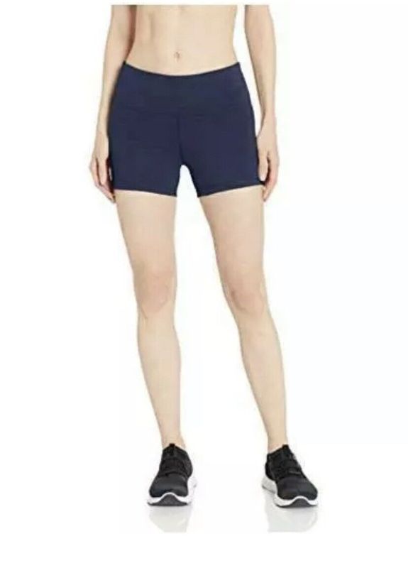 Photo 1 of Amazon Essentials Women's Studio Sculpt Mid-Length & Long Yoga, Navy Sm
