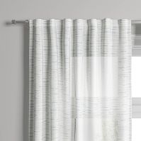 Photo 1 of 1pc Light Filtering Striation Herringbone Window Curtain Panel - Project 62™


