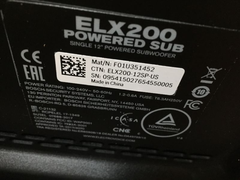 Photo 2 of Electro-Voice ELX200-12SP 12" 1200W Powered Subwoofer