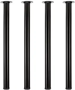 Photo 1 of QLLY 29.5 inch / 75cm Adjustable Tall Metal Desk Legs, Office Table Furniture Leg Set, Set of 4 (75cm, Black)