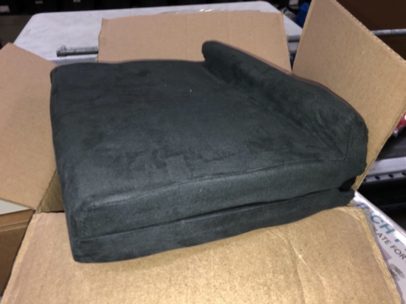 Photo 1 of Ontel Pillow Pad Fold Away Multi-Angle Soft Tablet Stand, Gray Grey Fold Away