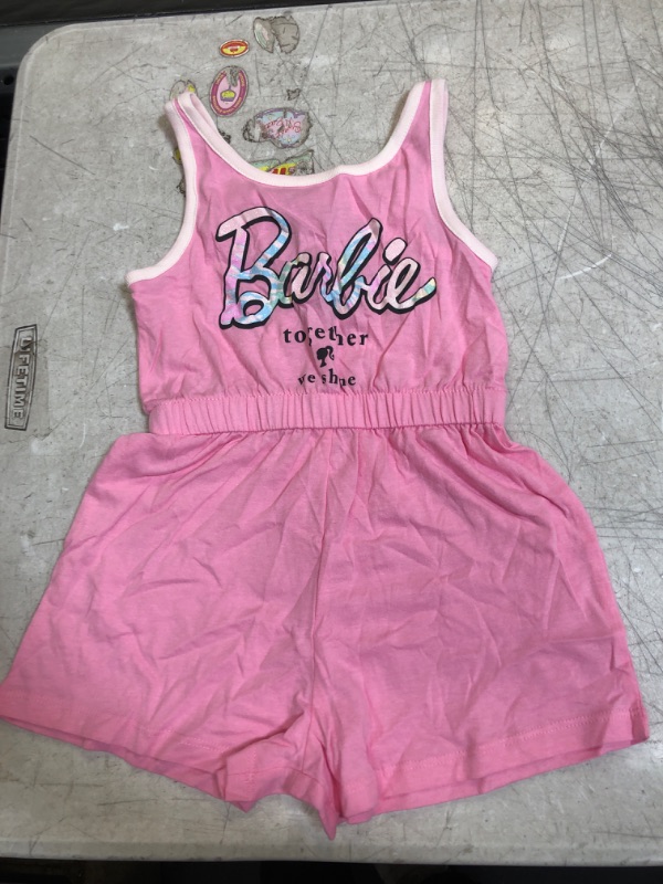 Photo 2 of Girls' Barbie 'Together We Shine' Romper - XS
