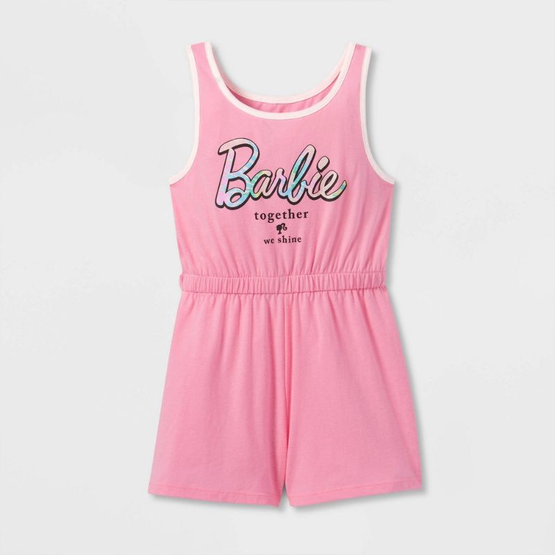 Photo 1 of Girls' Barbie 'Together We Shine' Romper - XS
