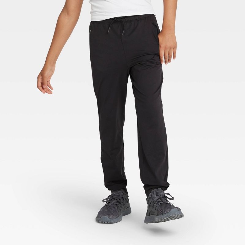 Photo 1 of All in Motion™ Boys Mid-Rise Pull-on Drawstring Jogger Pants Black S