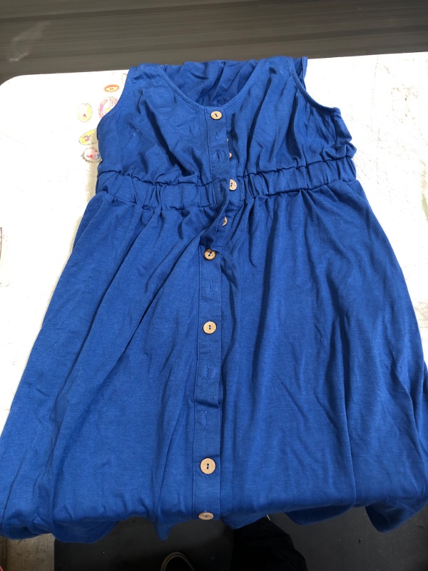 Photo 1 of Blue Button Down Dress S 