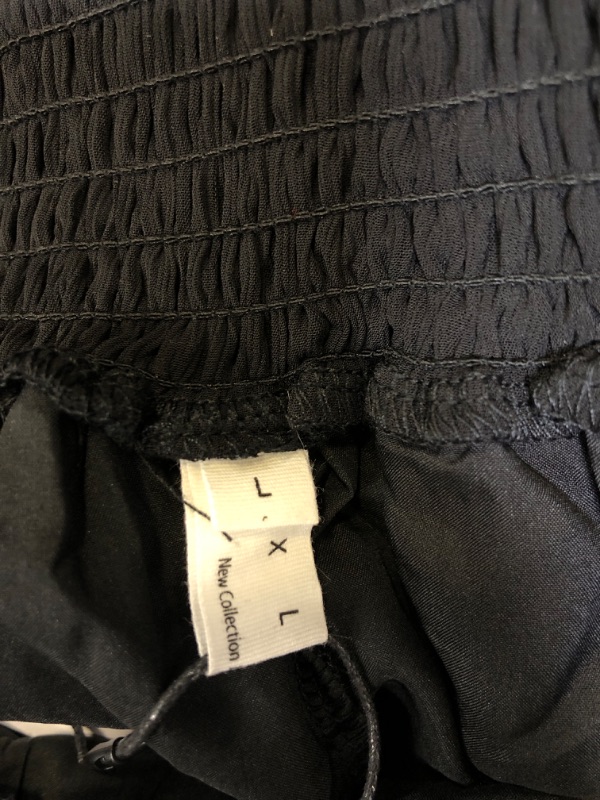Photo 1 of Black Babydoll Dress Puff Sleeve L