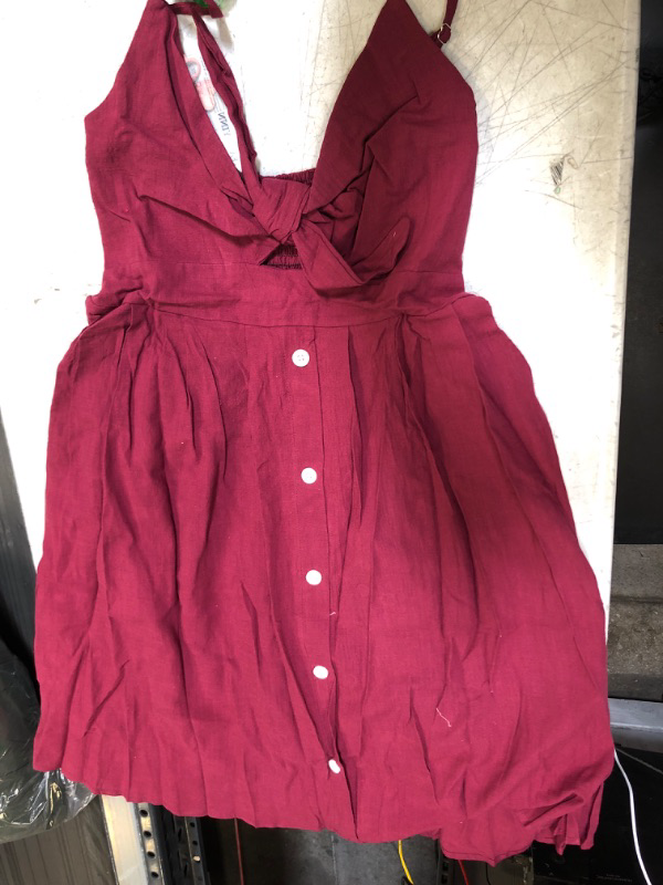 Photo 1 of BURGUNDY DRESS SIZE L