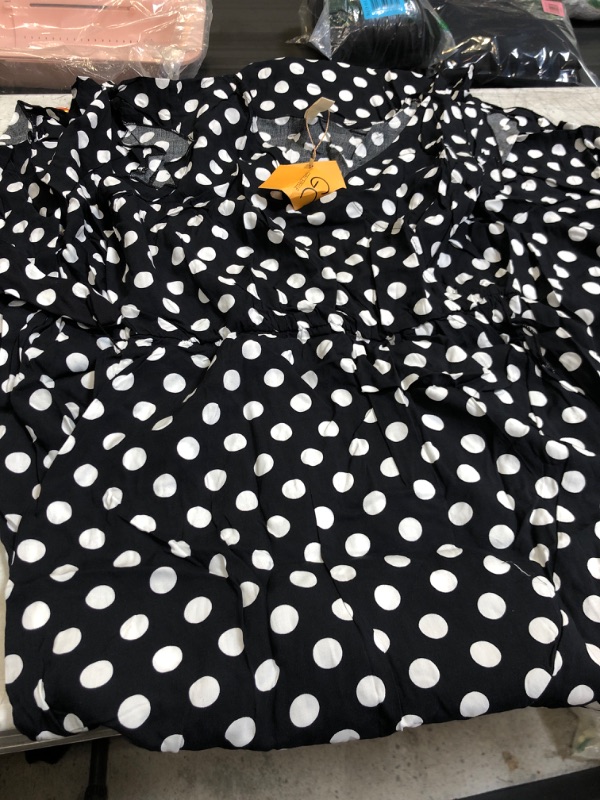Photo 1 of BLACK AND WHITE POLKA DOT DRESS SIZE S