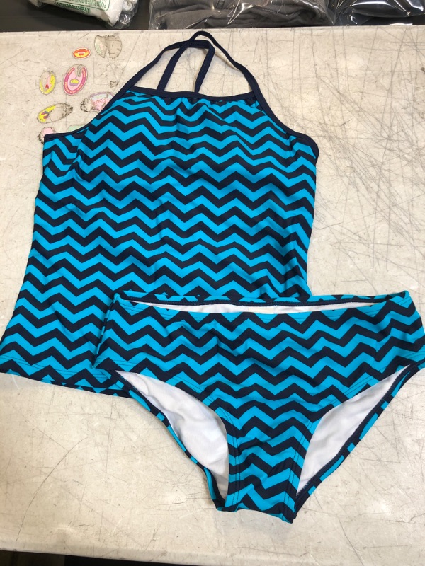 Photo 1 of 2 PIECE KIDS SWIMSUIT SIZE 14