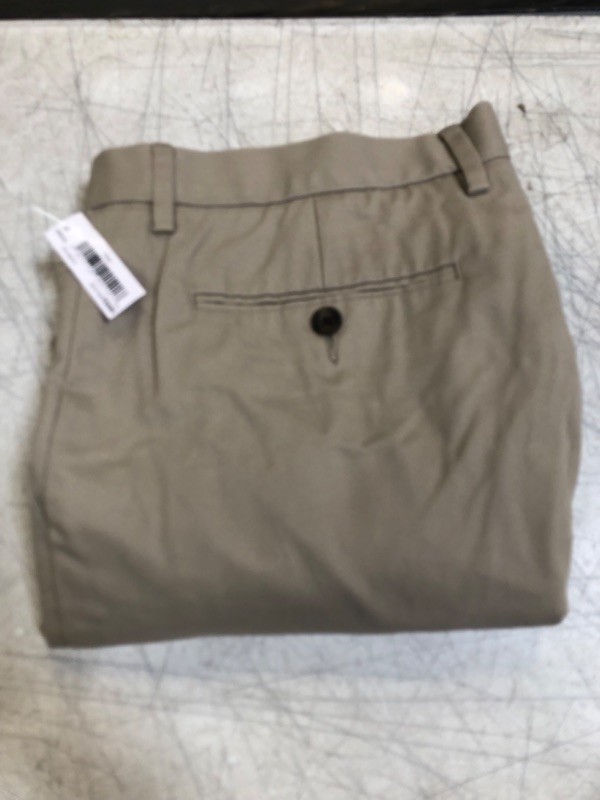 Photo 2 of Amazon Essentials Men's Straight-Fit Wrinkle-Resistant Flat-Front Chino Pant 34W x 34L Khaki Brown