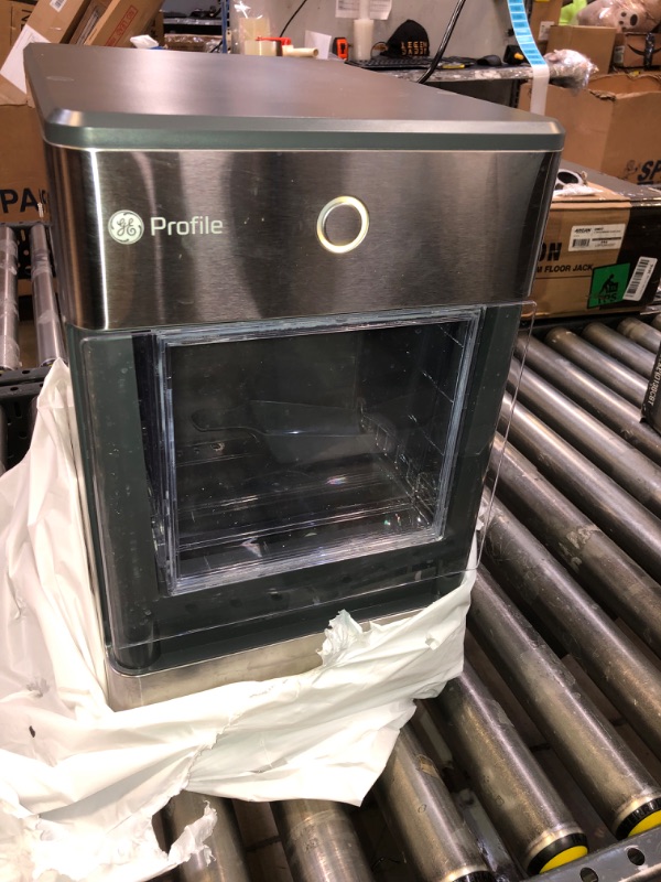 Photo 2 of GE Profile Opal 2.0 | Countertop Nugget Ice Maker with Side Tank | Ice Machine with WiFi Connectivity | Smart Home Kitchen Essentials | Black Stainless Black Stainless Ice Maker + Side Tank