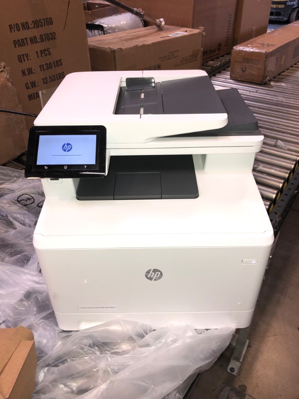 Photo 2 of HP Color LaserJet Pro Multifunction M479fdw Wireless Laser Printer with One-Year, Next-Business Day, Onsite Warranty (W1A80A), White
