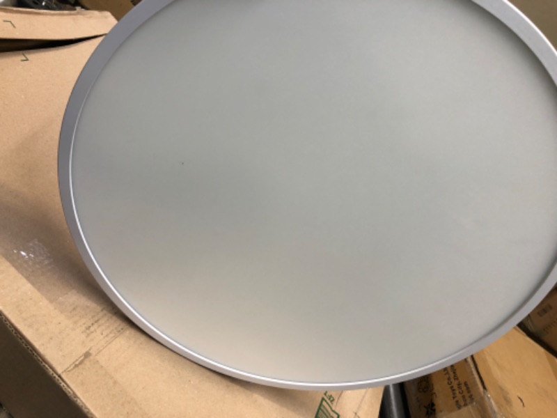 Photo 1 of 32 Inch Oval LED Flat Panel Light, White, 38W, 3800lm, 3000K/4000K/5000K CCT Selectable, 120°Beam Angle, Dimmable Edge-Lit Flush Mount Ceiling Light Fixture 