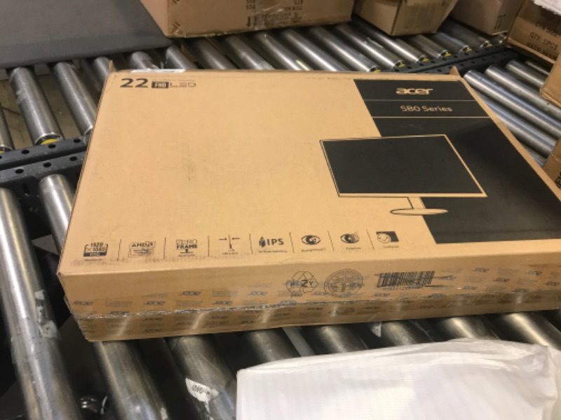 Photo 1 of Acer SB220Q - LED Monitor - 21.5 - 1920 X 1080 Full HD (1080p) @ 75 Hz - IPS - 250 CD/m?????? - 4 Ms - HDMI VGA - Black
