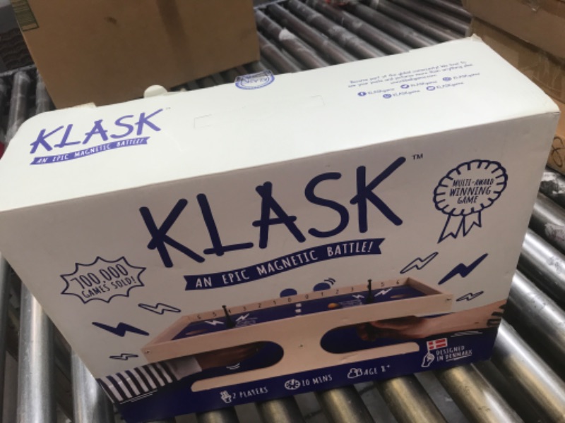 Photo 2 of KLASK: The Magnetic Award-Winning Party Game of Skill - for Kids and Adults of All Ages That’s Half Foosball, Half Air Hockey Original