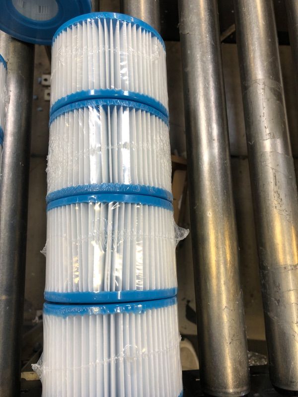 Photo 1 of Roowest 4 Pieces 29011E Hot Tub Filter Replacements Type S1 Spa Filter Cartridge Pool Filters Compatible with Intex 28429E 28403E 28407E, 28443E Swimming Pool Pump Inflatable Hot Tub Filter Cartridge