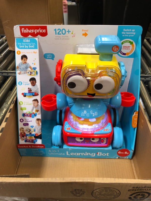 Photo 2 of Fisher-Price 4-in-1 Robot Toy, Baby Toddler and Preschool Toy with Lights Music and Smart Stages Educational Content?