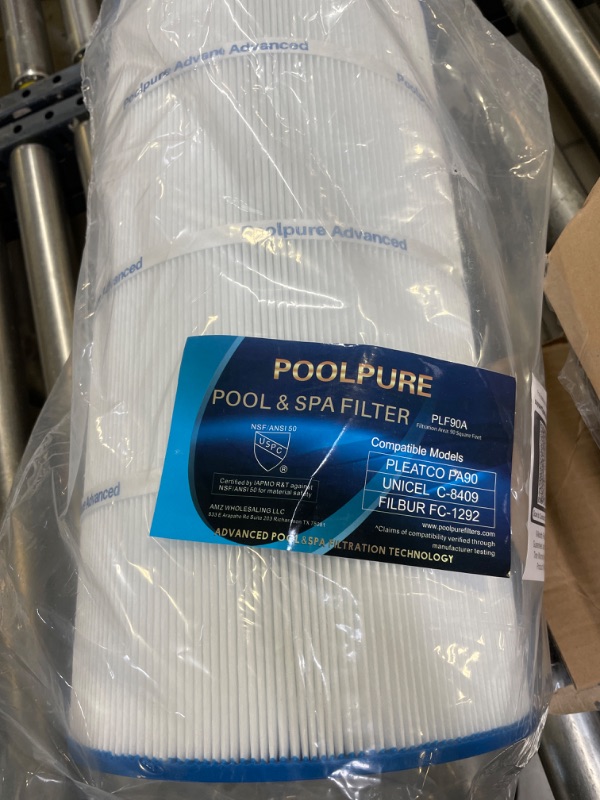 Photo 2 of Wowreed Pool Filter CX900RE Compatible with CX900RE, C900,PA90, C-8409, FC-1292, Pro Clean 100,Sta-Rite PXC95 25230-0095S, 90 sq.ft, 1 Pack
