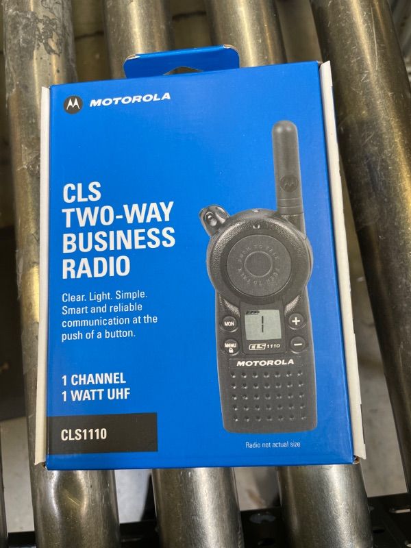 Photo 2 of MOTOROLA SOLUTIONS Business CLS1110 5-Mile 1-Channel UHF Two-Way Radio