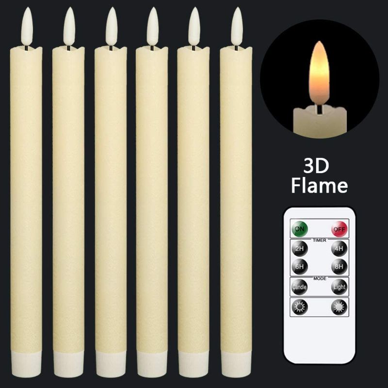 Photo 1 of 4 Taper Candles Flickering