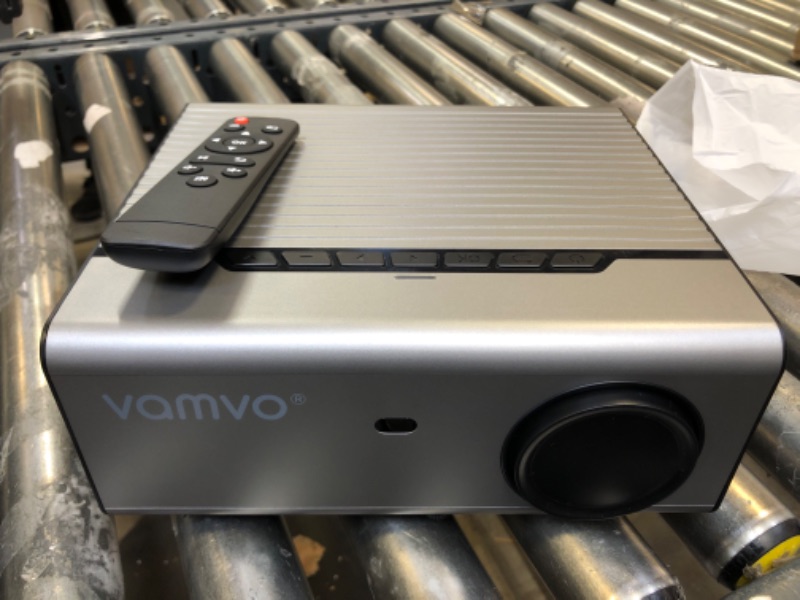 Photo 2 of Vamvo Portable Projector, 2023 Upgraded WiFi Projector Native 1080P Full HD Outdoor Movie Projector, Home Theater Video Projector Compatible with iOS/Android/XBox/PS4/PS5/TV Stick/HDMI/USB