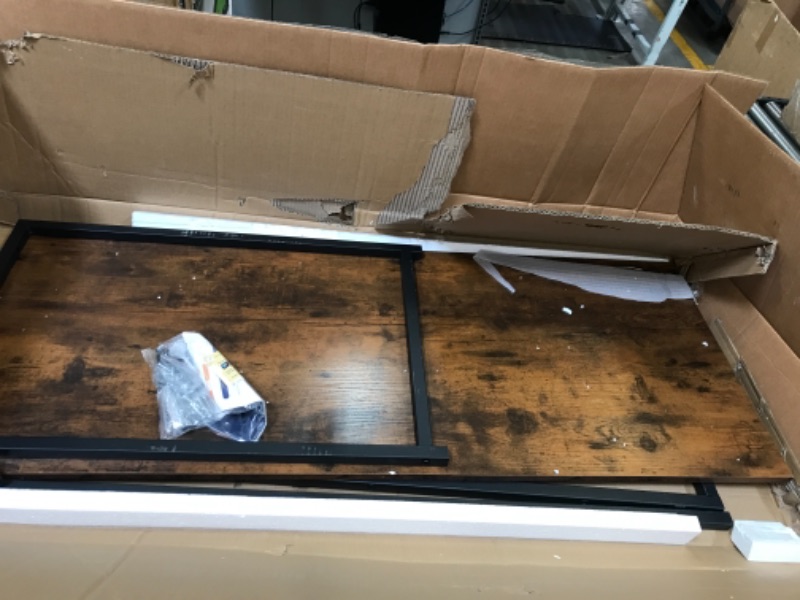 Photo 1 of Coleshome 47 Inch Computer Desk, Modern Simple Style Desk for Home Office, Study Student Writing Desk,Vintage 47 Inch Vintage